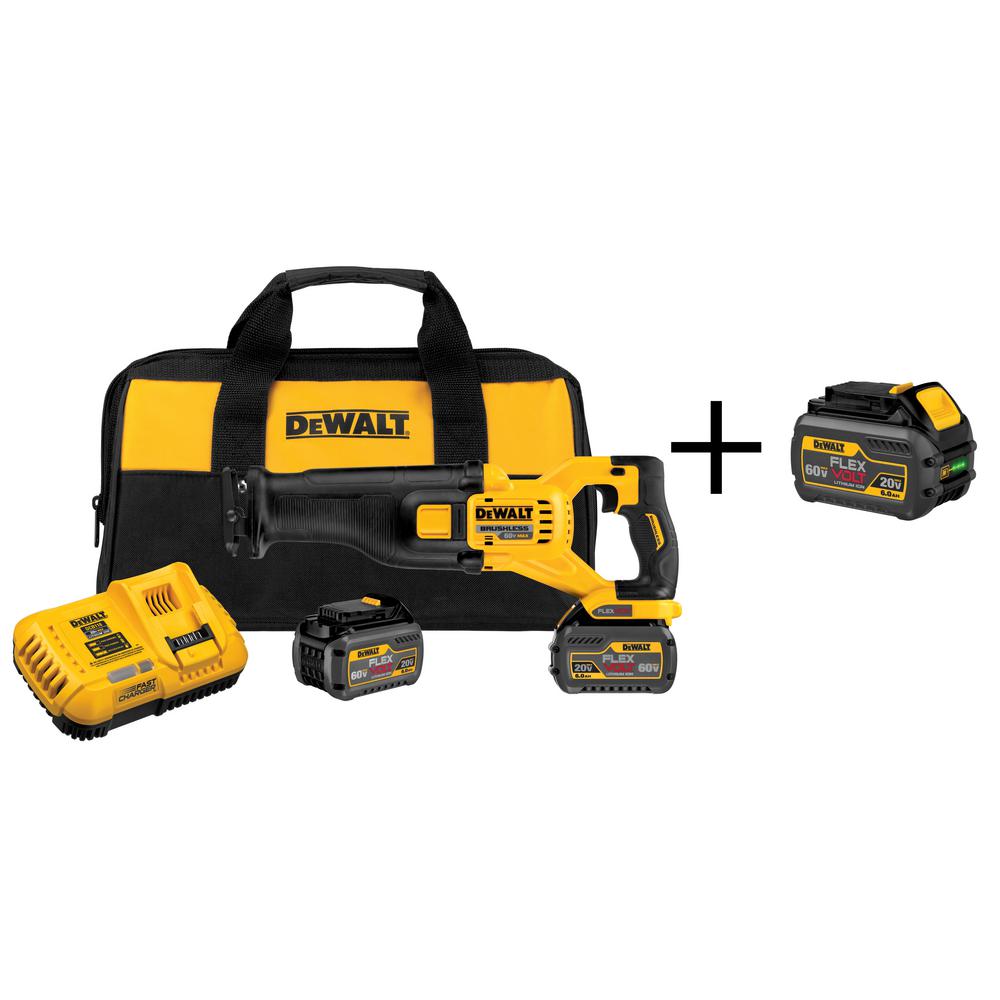 Reciprocating Saw DEWALT FLEXVOLT 60 Volt MAX Lithium Ion