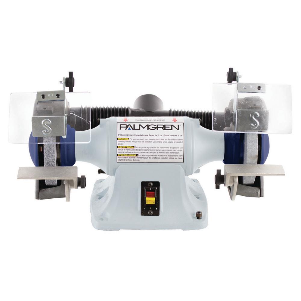 Bench Grinder Palmgren 6 in. Bench Grinder with Dust Collector Surplus