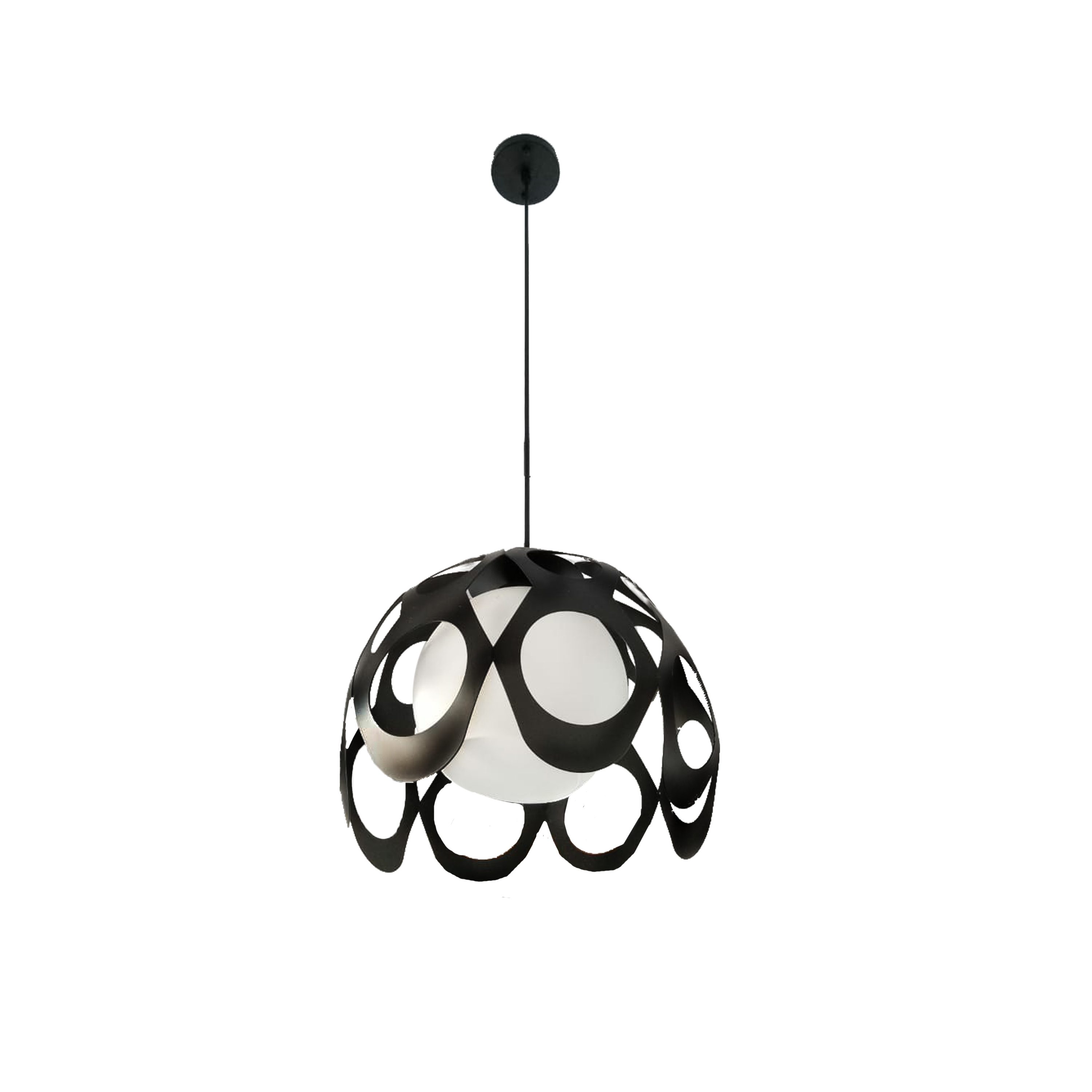 Pendant Lamp Metal+Glass Surplus