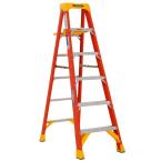 Ladder – Werner 6 ft. Fiberglass Step Ladder with Shelf 300 lb. Load ...