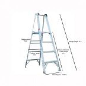 Ladder – Werner 10 ft. Reach Aluminum Platform Step Ladder – Surplus