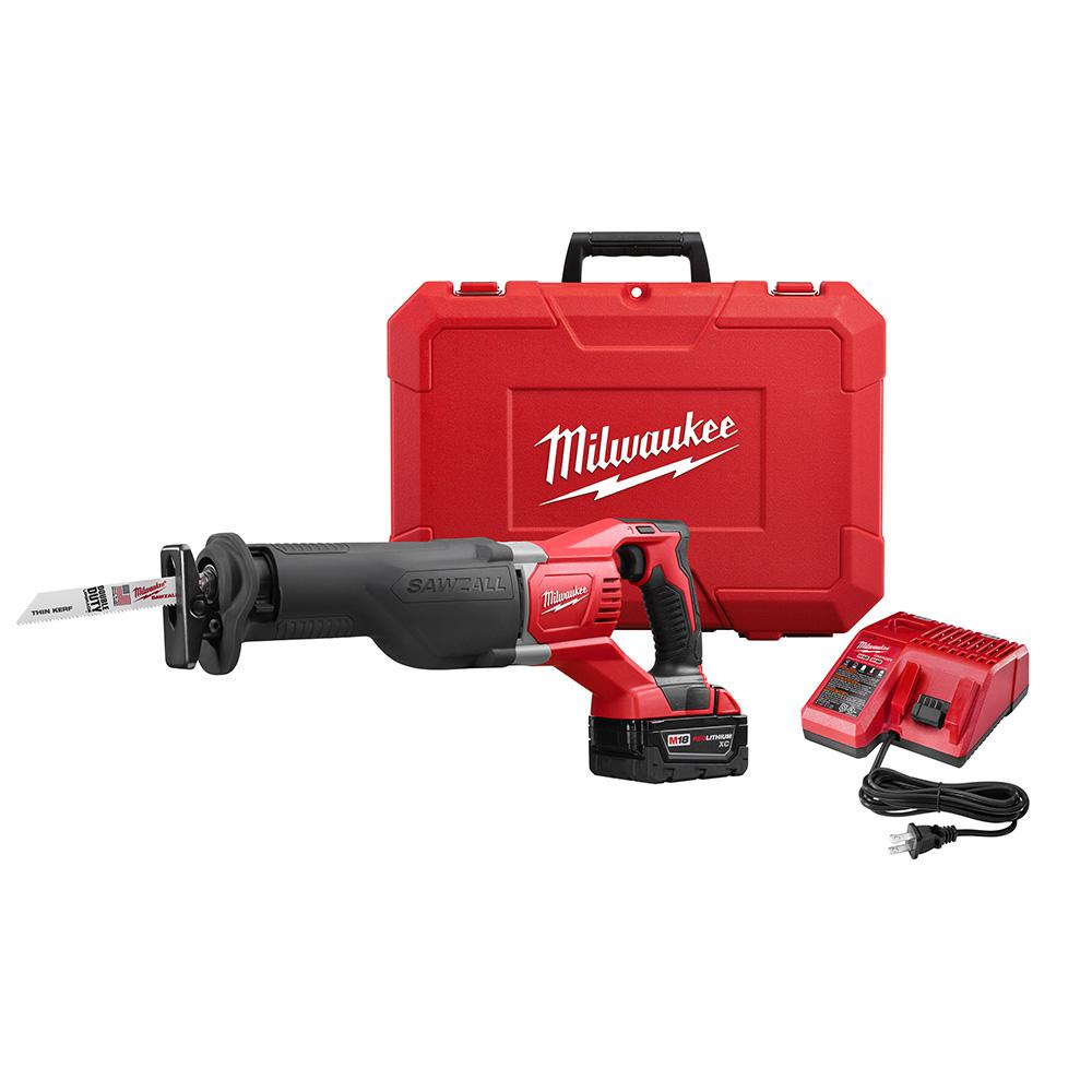 Milwaukee battery best sale powered sawzall