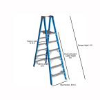 Ladder – Werner 12 ft. Reach Fiberglass Platform Twin Step Ladder – Surplus