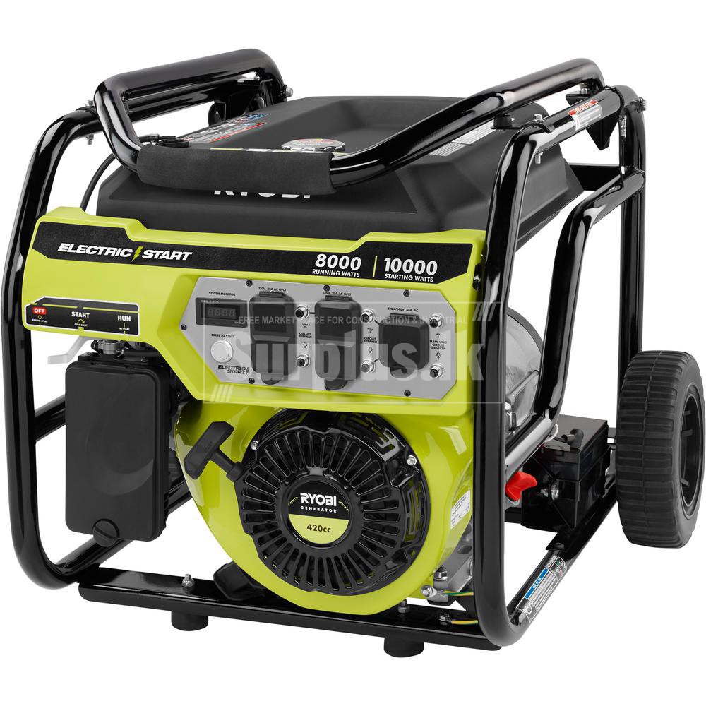 RYOBI 8000Watt Portable Generator Surplus
