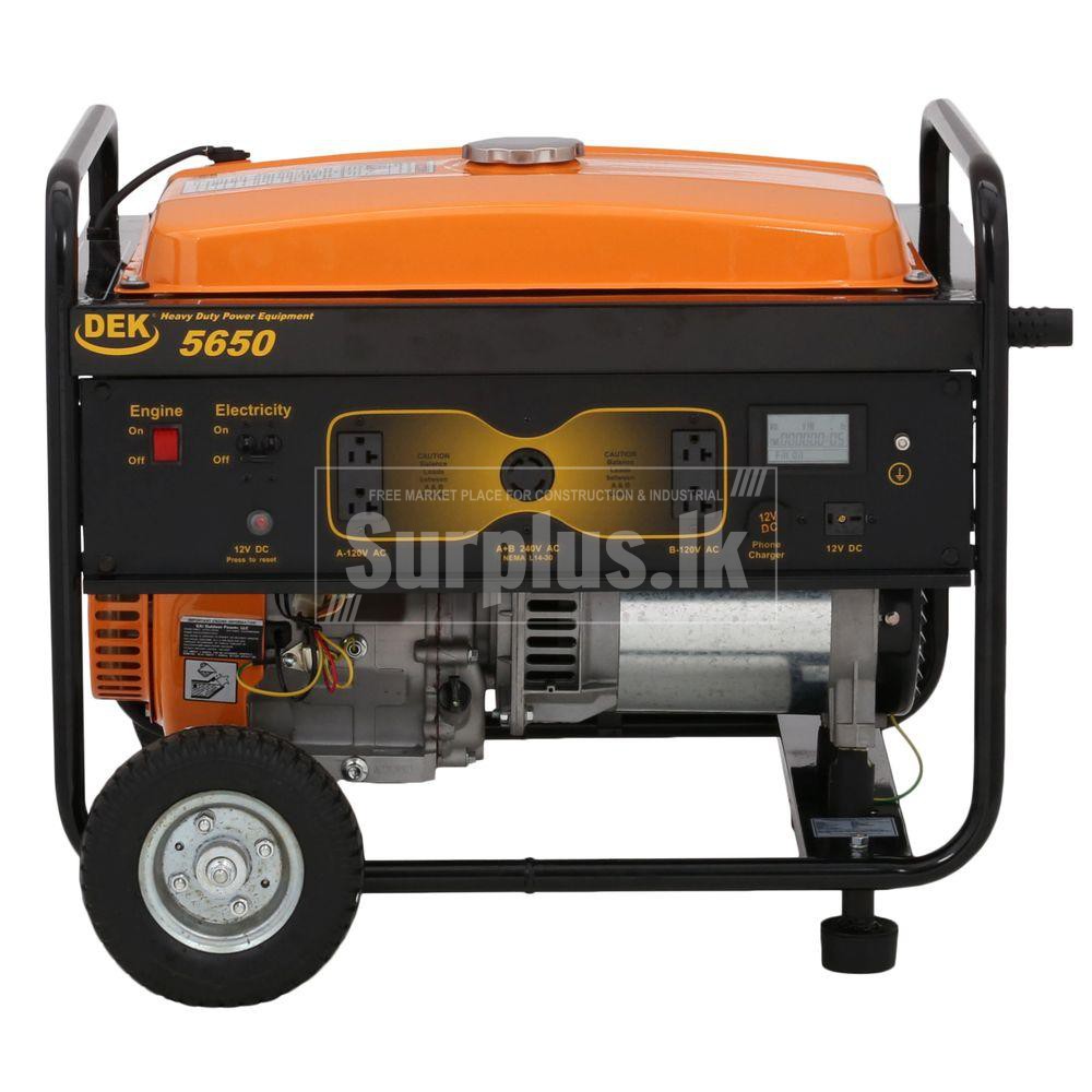 DEK 5650Watt Portable Generator Surplus