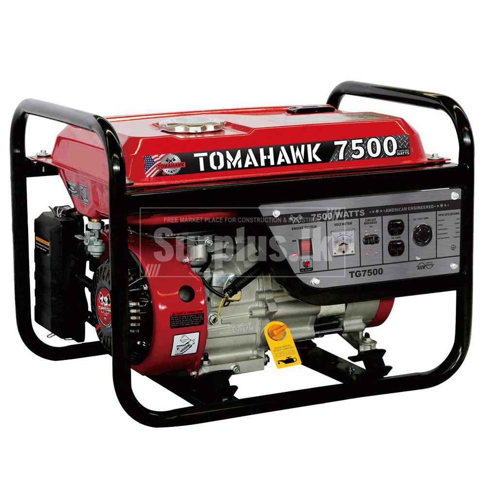 Tomahawk Power TG7500 6500Watt Portable Generator Surplus