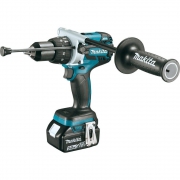 Hammer Drill – Makita 18-Volt LXT Lithium-Ion 1/2 in. Brushless Cordless Hammer Drill Kit with (2) Batteries (5.0 Ah), Charger and Hard Case