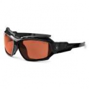 Tinted Safety Glasses -Ergodyne Skullerz Loki Black Safety Glasses
