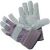 Work Gloves – Firm Grip Leather-Palm Large Gloves (3-Pairs)