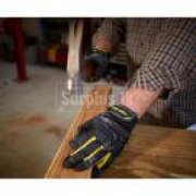 Work Gloves –  Firm Grip Pro Grip Large Black Synthetic
