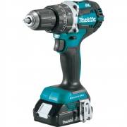 Hammer Drill – Makita 18-Volt LXT Lithium-Ion Compact Brushless Cordless 1/2 in. Hammer Driver-Drill Kit w/ (2) Batteries 2.0Ah and Hard Case