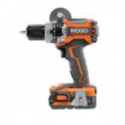Hammer Drill – RIDGID 18-Volt Lithium-Ion Cordless Brushless 1/2 in. Compact Hammer Drill Kit with (2) 2.0 Ah Batteries, Charger, and Bag