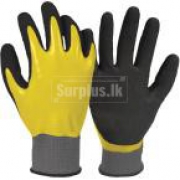 Work Gloves – Firm Grip Water Resistant Large Yellow