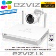 Outdoor wifi CCTV Camera 1 Package – EZVIZ 720P 1MP C3W