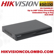 DS-7604NI-E1 Embedded Plug & Play 4 channel NVR Network Video Recorder