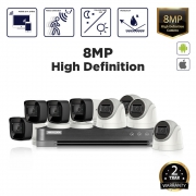 Hikvision 8MP 8 Ch DVR Budget Package – with Installation