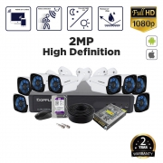 Hikvision Motion Detection 2MP 8 Ch DVR Budget Package – without Installation