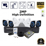Doppler 2MP (1080P) 4 Ch DVR Budget Package – with Installation