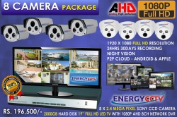 ﻿﻿1080P AHD 8 CAMERA PACKAGE