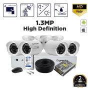 Doppler 1.3MP (960P) 4 Ch DVR Budget Package – with Installation