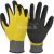Work Gloves – Firm Grip Water Resistant Large Yellow and Black