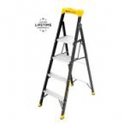 Ladder – Gorilla Ladders 5.5 ft. Fiberglass Hybrid Ladder with 250 lbs.