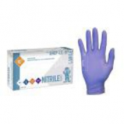 Work Gloves – THE SAFETY ZONE Large Indigo Nitrile Exam