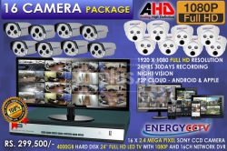 ﻿1080P AHD 16 CAMERA PACKAGE