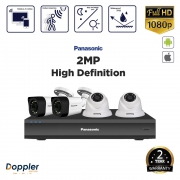 Panasonic 2MP (1080P) 4 Ch DVR Budget Package – without Installation