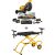 Miter Saw – DEWALT FLEXVOLT 120-Volt MAX Lithium-Ion Cordless Brushless 12 in. Sliding Miter Saw w/ (2) Batteries and Bonus Rolling Stand