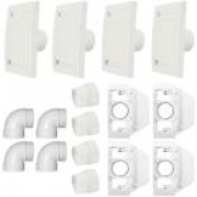 Vacuum Cleaner – 4 Inlet Central Vacuum Installation Kit