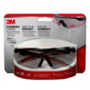 Tinted Safety Glass – 3M Black with Red Accent Frame