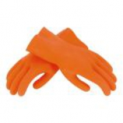 Work Gloves – HDX Multipurpose Orange Tile Grouting Gloves