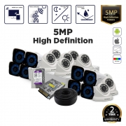 Doppler 5MP 16 Ch DVR Budget Package with 4MP Playback – with Installation