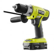 Hammer Drill – RYOBI 18-Volt ONE+ Lithium-Ion Cordless 1/2 in. Hammer Drill Kit with 1.3 Ah Compact Battery and Dual Chemistry Charger