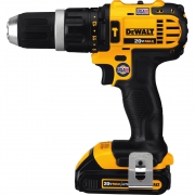 Hammer Drill – DEWALT 20-Volt MAX Lithium-Ion Cordless Compact Hammer Drill/Driver Kit with (2) Batteries 1.5Ah, Charger and Contractor Bag