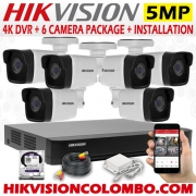 HIKVISION 4K HD DVR + 5MP CCTV 6 CAMERA PACKAGE WITH INSTALLATION 25% OFF