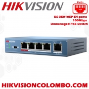 DS-3E0105P-E 4-ports 100Mbps Unmanaged PoE Switch