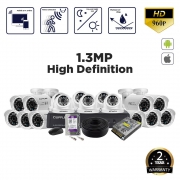 Doppler 1.3MP (960P) 16 Ch DVR Budget Package-without Installation