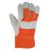 Work Gloves – Firm Grip Orange Suede Cowhide Leather