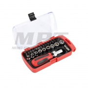 29pcs Ratchet Bit Driver And Socket Set