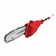 Sun Joe 8 in Pole Chain Saw, Red