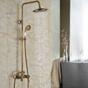 Bath mixer with shower set