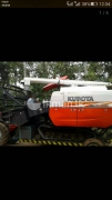 Kubota Harvester With Tractor,