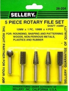 SELLERY ROTARY FILE BURR BIT SET 5Pcs