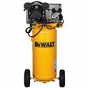 The DEWALT 30 gallon cast iron twin cylinder oil lubricated belt drive compressor is equipped with a heavy duty inductio