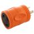 AC WORKS 125-Volt 3-prong locking plug