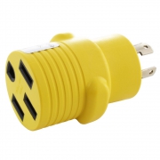 AC WORKS 30 Amp 125/250-Volt Straight Blade RV/EV/Range Connector