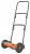 TRAMONTINA MANUAL LAWN MOWER / GRASS CUTTER