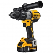 Hammer Drill – DEWALT 20-Volt MAX XR Lithium-Ion Cordless Premium Brushless Hammer Drill with (2) Batteries 5.0Ah, Charger and Hard Case